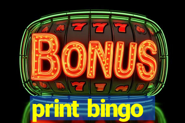 print bingo